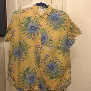 Madewell FloralPrint Blouse